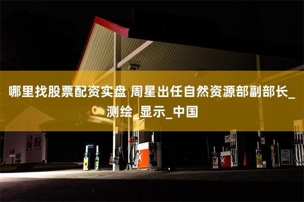 哪里找股票配资实盘 周星出任自然资源部副部长_测绘_显示_中国